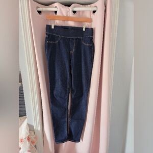 Old Navy Dark Wash Low-Rise Stretch Pull-on Rockstar Skinny Jeans - sz 6 Long